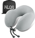 Travel Pillow, Natural Latex Neck Pillow, Comfortable Airplane Travel Pillow, Supports Head and Neck, Essential for Long Distance Travel, Grey