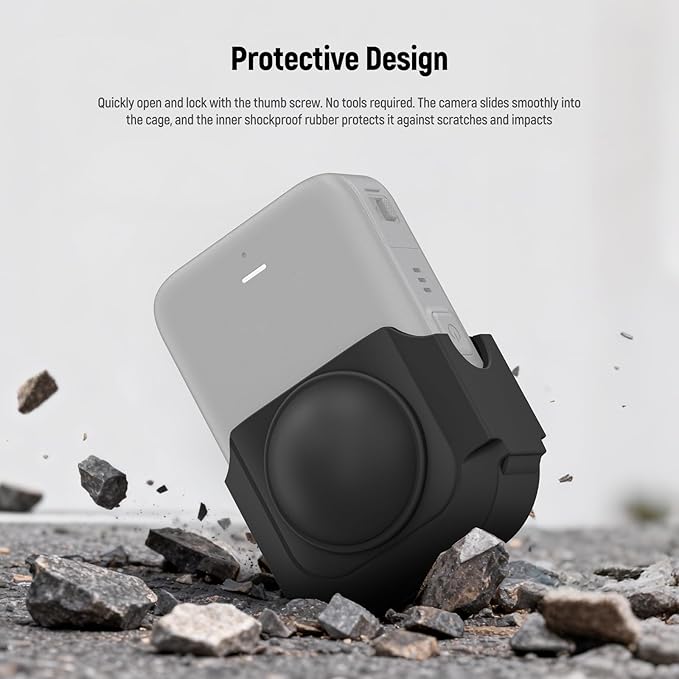 NEEWER Basics Lens Cap Compatible with DJI Osmo 360 Only, Silicone Nonslip Anti Scratch Dustproof Protective Lens Cover Protector Accessories, AC041
