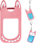 Silicone Case Compatible with TOUCHLAND 30ml/1oz Hand Sanitizer Spray, Vibrant Colors, Cute Style (Pink)
