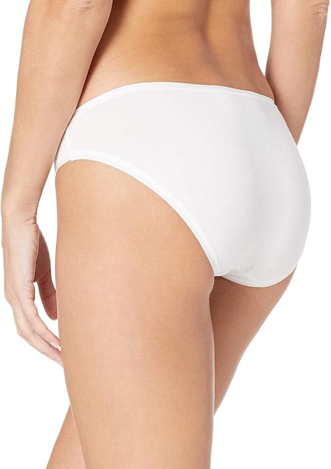 Amazon Essentials Women's Breathable Cotton Bikini Brief Underwear with Full Coverage, Multipacks