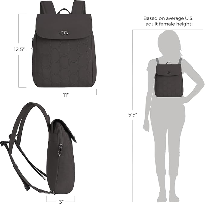 Travelon Anti-Theft Runways Compact Backpack