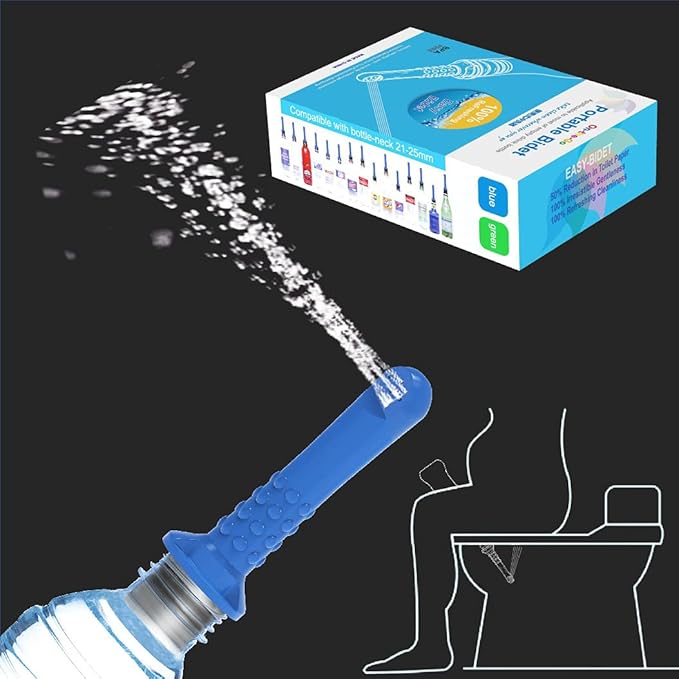 3pcs Portable Bidet for Toilet or Travel, Compatible with Every Bottle, Ecological, Mini, Elderly, Sprayer, Bio, Personal, Handheld, Personal Hygiene Care for Toilet or Washing