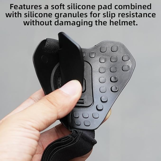 Slide-in Motorcycle Helmet Chin Strap Mount, Quick-Release Motorcycle Helmet Mount Compatible with Go Pro13/12/11/10/9, DJI Action 6/5 Pro/4, DJI Nano, Insta360 ONE R,AKASO/Campark/YI and More