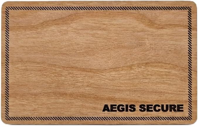 RFID Blocking Card – Active NFC Contactless Credit & Debit Card Protector, Anti-Theft RFID Blocker for Entire Wallet, ID & Passport Protection, Premium Slim Card Fits Wallet & Purse (Wood)