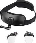ULANZI CM27 2 in 1 Head Strap Mount for Action Camera - Quick Release Head Mount Set Support Vertical Shots Vlog Video Accessories for Action Camera, Compatible with GoPro Hero 13, 12, 11, 10, 9, 8