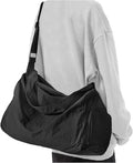 Large Gym Bag with Shoe Compartment, Workout Sport Duffle Bag for Women Travel, Waterproof Shoulder Overnight Bags Lightweight Carry on Tote Bags for Swim, Yoga, Dance