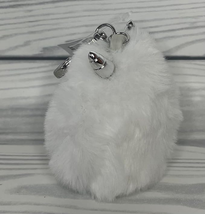 Bath and Body Works White Yeti Pom Pocketbac Hand Sanitzer Holder