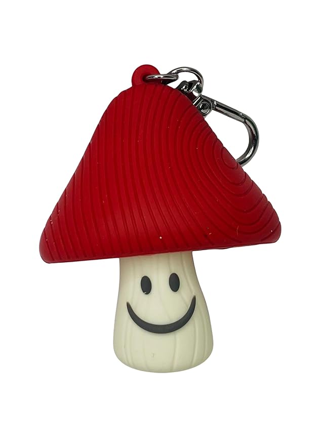Bath and Body Works Wooden Red Cap Mushroom Pocketbac Hand Sanitzer Holder