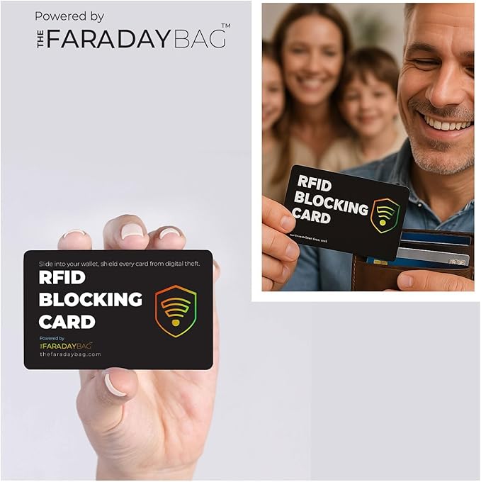 RFID Blocking Cards - SafeCard Shield for Credit, Debit, and social security card protector - Slim Wallet Protector for Men & Women (4)