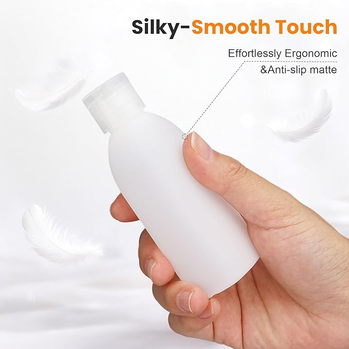Travel Bottles for Toiletries 10 PCS 3.4oz TSA Approved Travel Shampoo Bottles Leak Proof Plastic Squeeze Bottle Small Cream Jars Refillable Spray Bottle for Shampoo Conditioner Toner