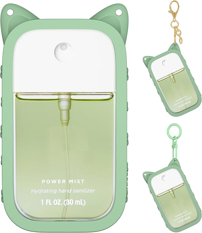 Sonnorel Silicone Case Compatible with Touchland Hand Sanitizer Spray (Fit for 1 FL OZ/30 mL Ver), Portable keychain