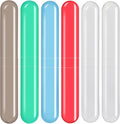 6 Pack Travel Toothbrush Case Breathable Portable Toothbrush Holder Plastic Toothbrush Cover Container for Couples Valentine Gifts, Traveling, Bathroom, School, Home, Business, Camping