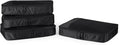 Amazon Essentials 4-Piece Packing Cubes Travel Accessories Set, Luggage Organizer with Double Zipper, Mesh Top, Space-Saving, Large, Black (Previously Amazon Basics)