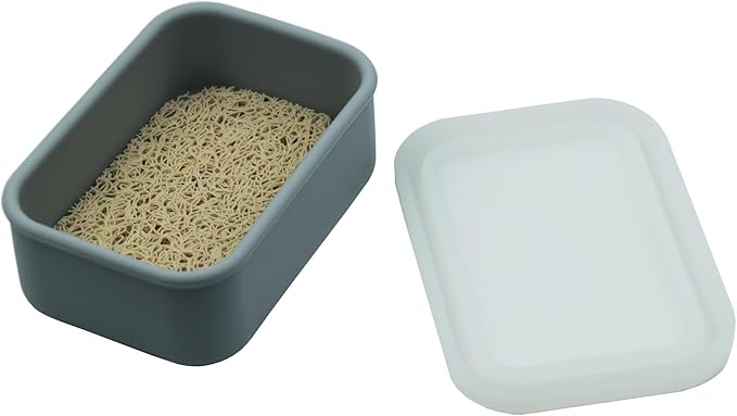 Silicone Travel Soap Case,Portable Soap Box with Draining Layer for Shower,Bathroom,Camping,Hiking,Gym (Gray)
