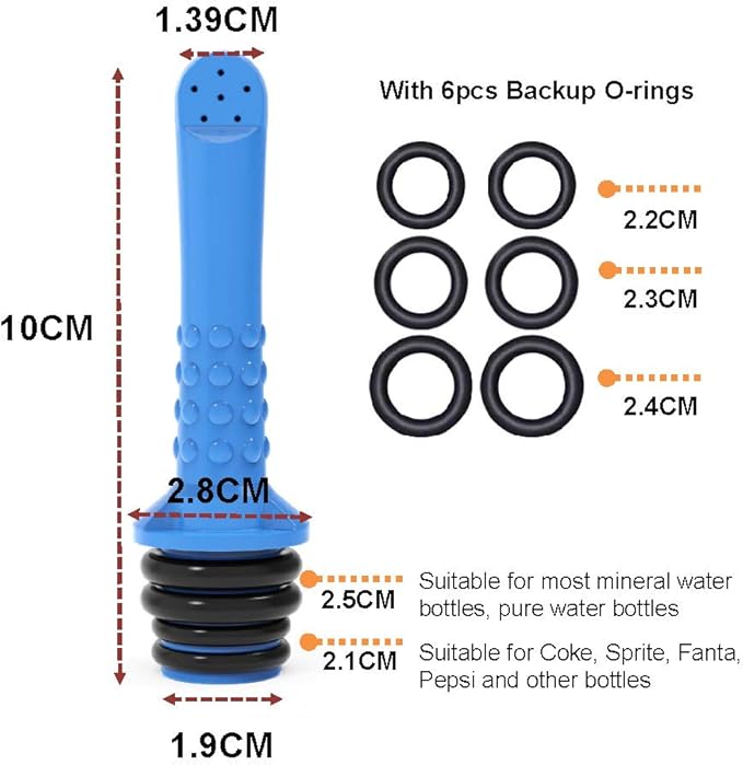 3PCS-Pack Backpacking Bidet for Camping Portable Bidet Pipe for Toilet, Universal Travel Bidets Compatible with Your Empty Plastic Bottle Mouth-Handheld Shattaf for Personal Hygiene,Cleaning,Outdoor