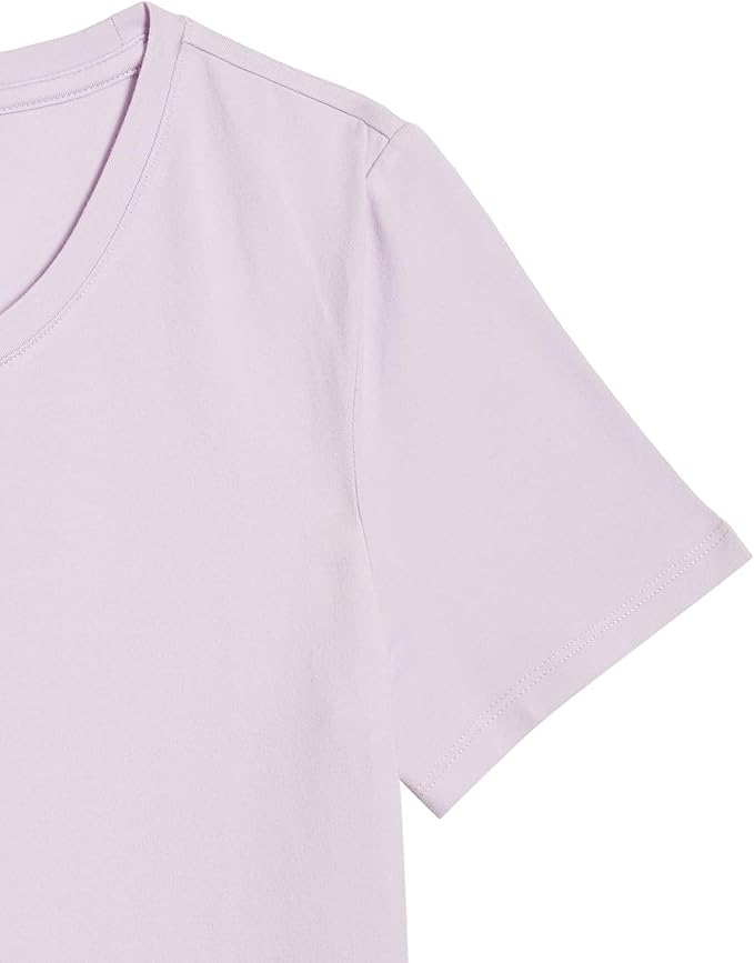 Amazon Essentials Women's Regular-Fit Short-Sleeve T-Shirt (Crewneck and V-Neck Options), Multipacks