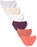 Amazon Essentials Women's Breathable Cotton Bikini Brief Underwear with Full Coverage, Multipacks