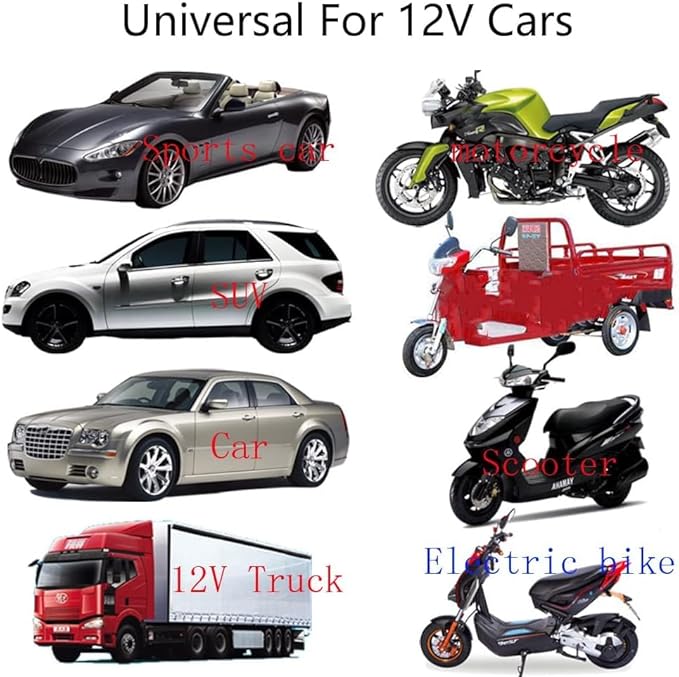 Alarm System for Theft Prevention With Sound, Anti-Theft Security Device With 2 Remote Starts, Universal 12V Loud Horn 120dB 6 Tone 7-Level Sensitivity Car Alarm Siren