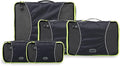 GOX Ultra Light 5 piece Packing Cubes Travel Luggage Organizer 1 Large 2 Medium 2 Small
