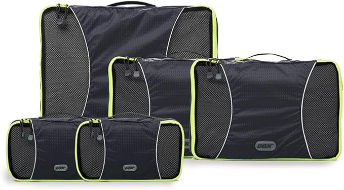 GOX Ultra Light 5 piece Packing Cubes Travel Luggage Organizer 1 Large 2 Medium 2 Small