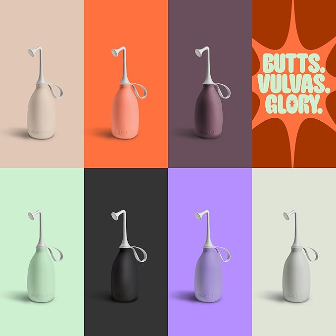Butt & Intimate Shower 3.0 – Mobile Travel Bidet & Sustainable Intimate Shower, Replaces Wet Wipes, Saves Toilet Paper, Portable Handheld Bidet, Travel Bag Included, BPA-Free - Proud Purple