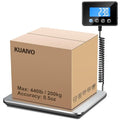KUAIVO Luggage Scale 440lb Digital Shipping Scale with 0.35oz Accuracy, Tare/Hold, USB & Battery, Portable Postal Package Scale for Travel, Home, Office