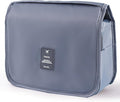 Travel Toiletry Bag for Women, Hanging Toiletry Bag with Multi-Pockets, Toiletry Bag for Traveling Easy Clean, Travel Organizer Bag Gray