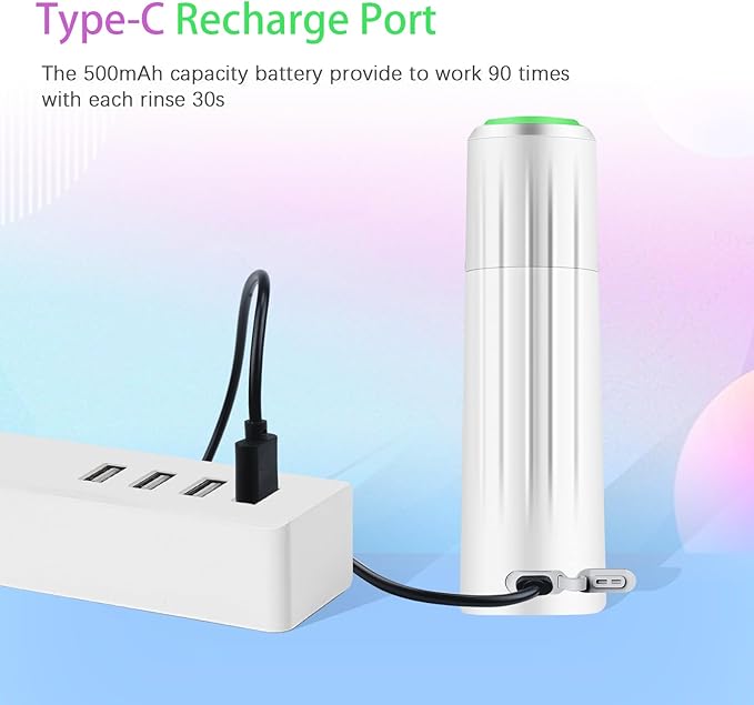 Portable Bidet - LLest Electric Rechargeable Mini Handheld Travel Bidet Sprayer with Travel Bag and USB Cable for Personal Cleaning | Women and Men | Baby & Postpartum Essentials(Green)