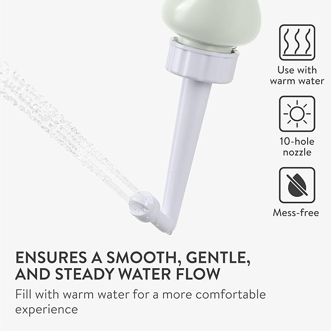 Cynpel Peri Bottle - Portable Bidet Kit - Travel Perineal Wash Handheld Squeeze Bottles - Postpartum and Labour Essentials for Women - Post Birth Spray Care After Childbirth - Gray