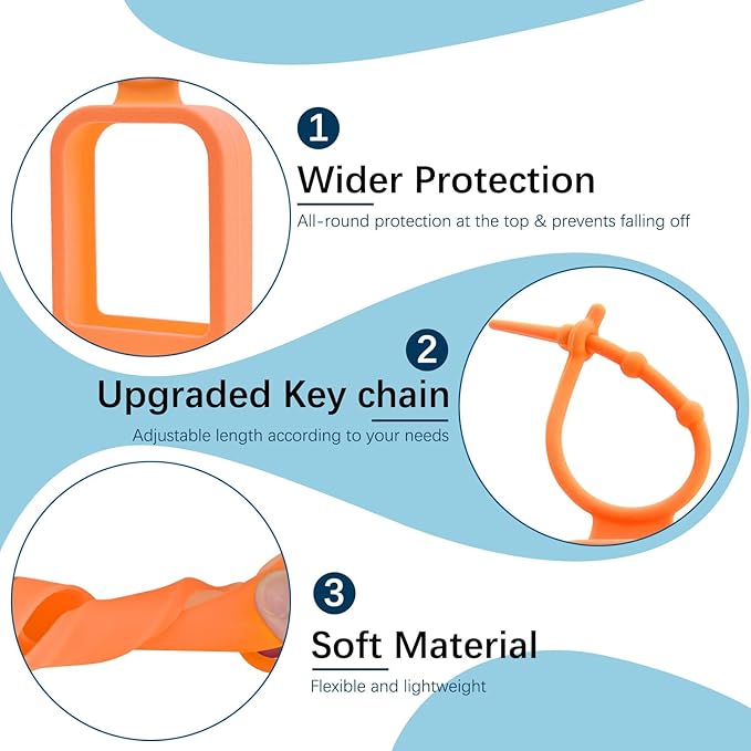 3Pcs Silicone Case for Touchland Hand Sanitizer Spray Protective Case with Keychain, Travel Size Hand Sanitizer