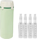 4 in 1 Travel Dispenser,Travel Bottles for Toiletries,Travel Dispenser Bottle,Refillable,Suitable for Storing Shampoo, Shower Gel,Suitable for Vacation Camping and Gym. (Green)