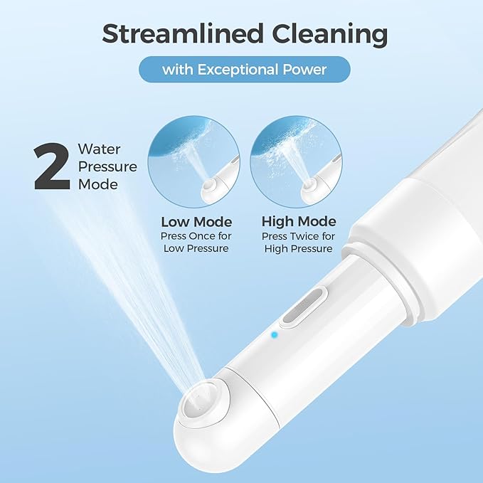 Portable Electric Travel Bidet, Rechargeable Handheld Bidet Sprayer with 2 Spray Modes, 350ML High Capacity, IPX7 Waterproof Personal Bidet for Women, Men, Baby