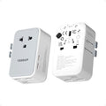 TESSAN Universal Travel Adapter PD 25W, Ultra Thin International Power adapter Fast Charger, Worldwide Plug Adaptor with 2 USB A 2 USB C for US to European UK Australia Ireland (Type C G A I)