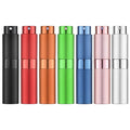 LISAPACK Atomizer Perfume 8ML Spray Bottle for Travel (7PCS), Empty Refillable Cologne Dispenser, Portable Sprayer for Men and Women (Multi-colored)
