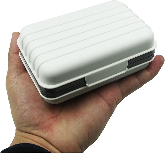 2 Pack Travel Soap Case Holder,Portable Soap Box with Draining Layer for Shower,Bathroom,Camping,Hiking,Gym (White)