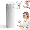 4 in 1 Travel Dispenser Bottle, 2026 New Travel Bottles for Toiletries, Leak Proof Toiletries Bottle for Travel, Compact Travel Shampoo and Conditioner Containers for Shampoo Lotion Cream (White)