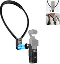 NEEWER Magnetic Neck Mount with Pocket 3 Cage, Flexible Quick Release Action Camera Neck Holder Compatible with Hero 13 12 11 Max DJI Action 5 Pro Insta360 Osmo Pocket 3 Accessory for POV, GP39