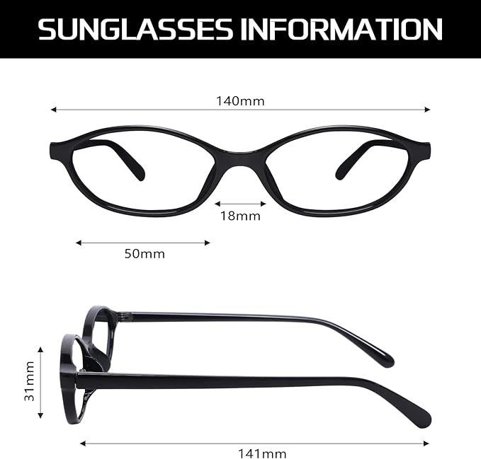 GUVIVI Retro Oval Sunglasses for Women Chic Cat Eye 90s Sunnies Lightweight Narrow Shades Trendy UV protection Sun Glasses