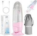 Portable Bidet for Travel Mini Handheld Bottle-Ready Jet Sprayer, Type-C Rechargeable with Gentle & High-Pressure Modes, On-The-Go Camping Toilet Hygiene for Women, Men & Babies（Pink）