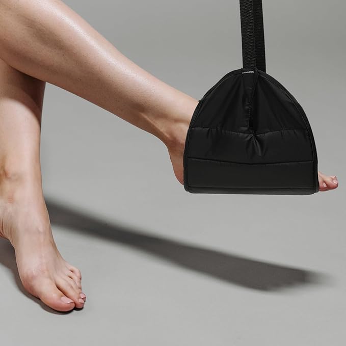 Travel Foot Hammock for Airplane Bus and Train Footrest Easy Installation Memory Material for Comfort and Relaxation During Travel