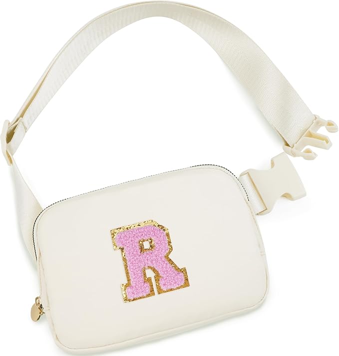 Uygafly Personalized Anniversary Wife's Birthday Gifts,Mothers Day Gifts for Women Wife,Wife Gifts from Husband,Cool Birthday Gifts for Wife,Belt Bag Waist Packs for Women Girls | Cream,R