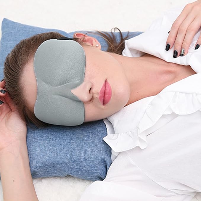 AccEncyc 4 Pcs Sleep Mask 3D Eye Mask for Sleeping Eye Covers for Back and Side Sleeper at Travel, Sleep, Airplane