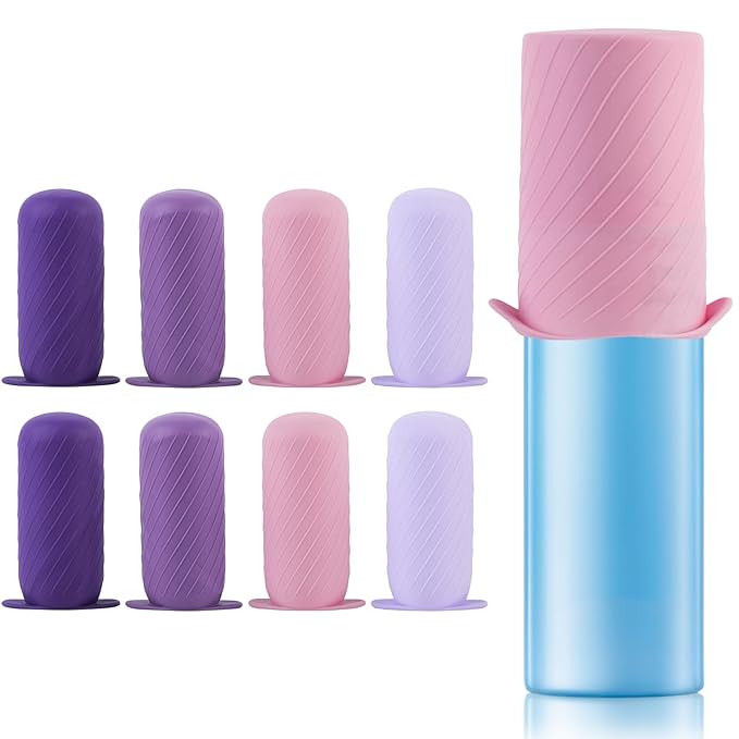 Mrsdry Bottle Covers for Travel, Leak Proofing, Travel Size Container Silicone toiletry sleeves, Leak Locks Travel Accessories for Shampoo Wash Body Bottles and other beauty and personal care(8pcs)
