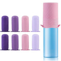 Mrsdry Bottle Covers for Travel, Leak Proofing, Travel Size Container Silicone toiletry sleeves, Leak Locks Travel Accessories for Shampoo Wash Body Bottles and other beauty and personal care(8pcs)