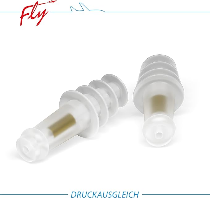 SANOHRA Flight Earplugs for Airplane Pressure Relief – Helps Reduce Ear Pain During Takeoff & Landing – Reusable Comfort Ear Plugs for Flying