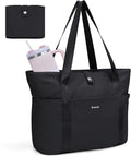 Ceneda Foldable Tote Bag for Women, Lightweight Work Bag with Dual Inner Cup Holders, Daily Handbag for Travel, Gym, Grocery | 40oz Tumbler Holder, Well-organized, Portable, Durable, 21L Large Capacity, Beach/Shopping/Trips, Ideal Gift for Her