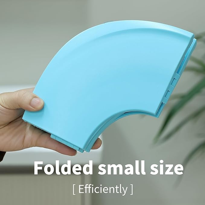Funbliss 2 Pack Portable Potty Seat for Toddler Travel, Travel Potty Seat for Toddler with Built-in Suction Cups,Hygienic Storage Bag Included, Safe Fold-lock Design,Blue