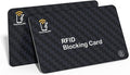 Timeskey NFC 2 RFID Blocking Cards, Contactless NFC Bank Debit Credit Card Protector Blocker, Anti Theft Blocking Wallet Protector,The Original Security Card for Men or Wome