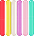 6 Pack Travel Toothbrush Case, Breathable Portable Toothbrush Holder, Plastic Toothbrush Cover Container for Traveling, Bathroom, School, Home, Business, Camping