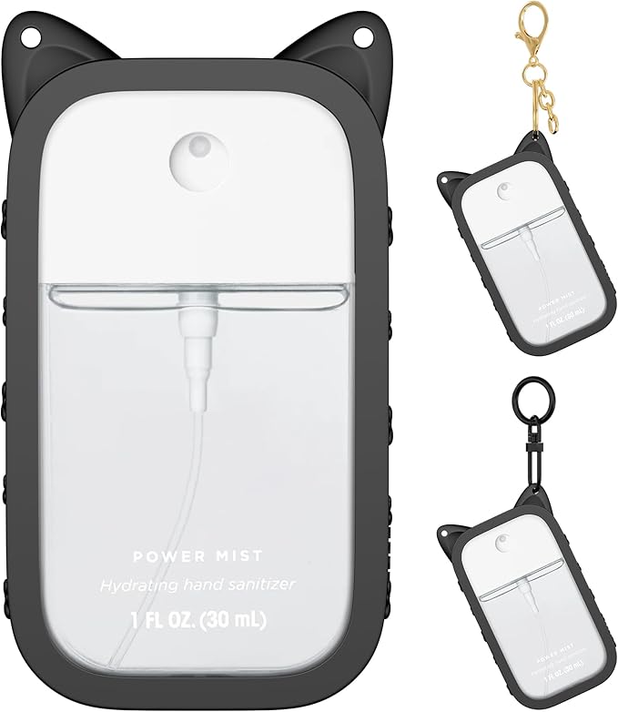 Sonnorel Silicone Case Compatible with Touchland Hand Sanitizer Spray (Fit for 1 FL OZ/30 mL Ver), Portable keychain